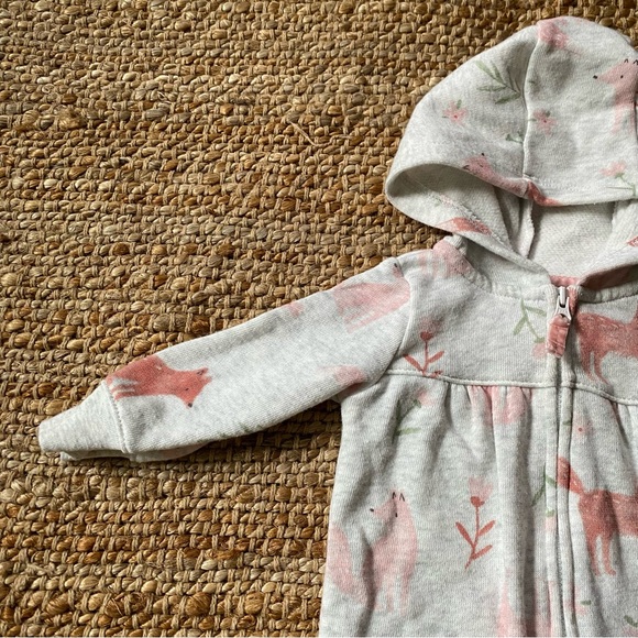 Carter’s Fox Hooded Onesie - 6 Month - Picture 4 of 8